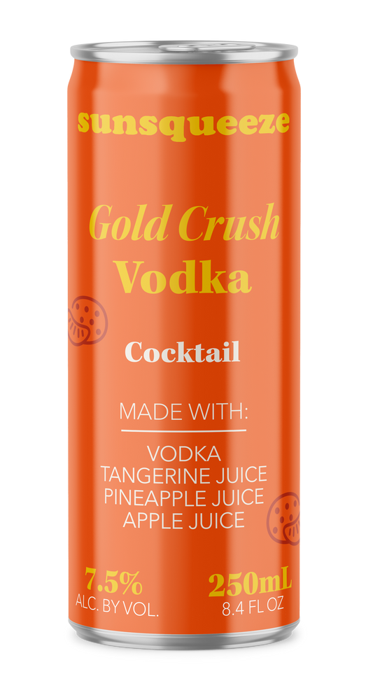 Sun Squeeze Cocktail - Gold Crush 6 Pack