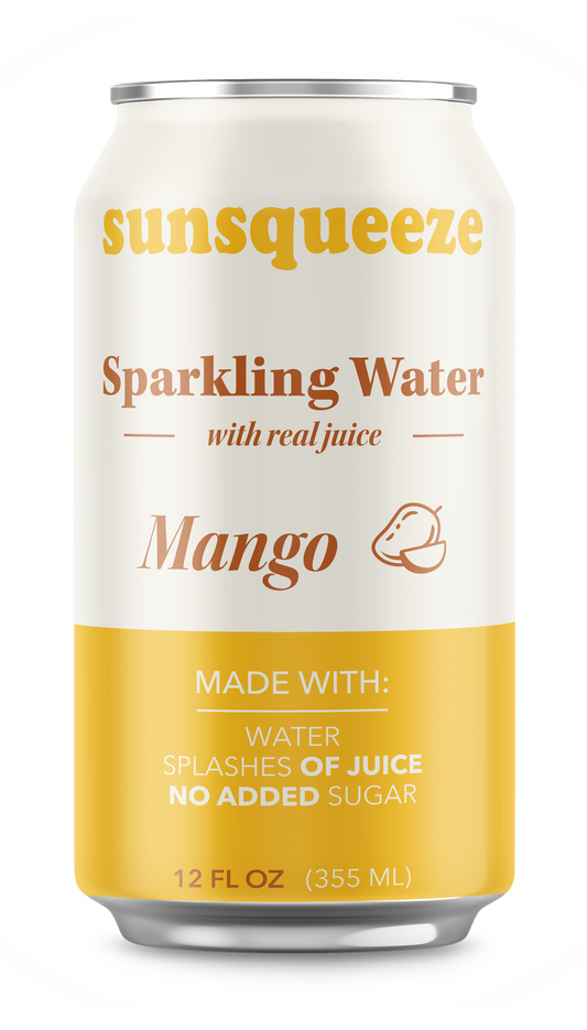Sun Squeeze Sparkling Water - Mango 8 Pack
