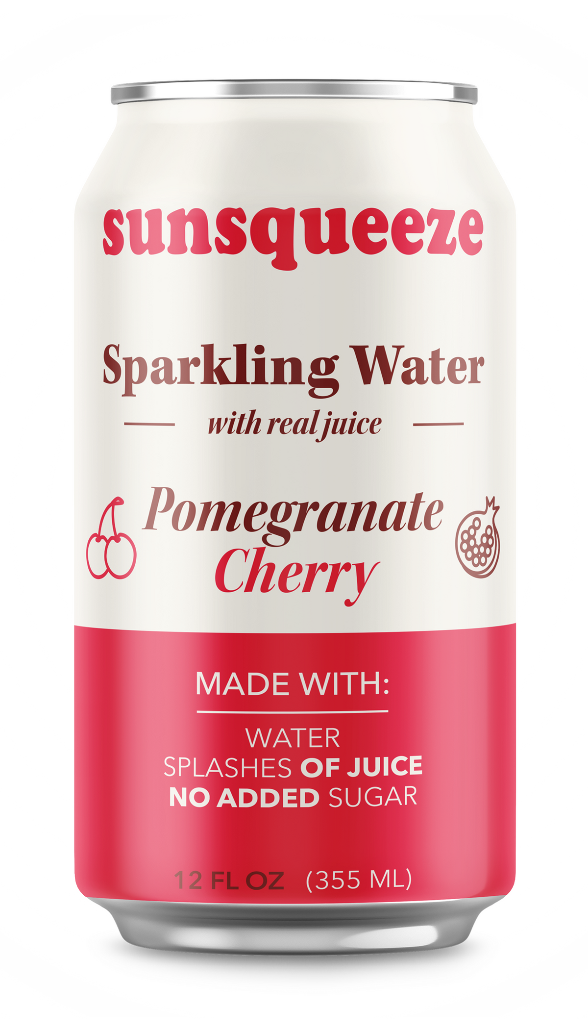 Sun Squeeze Sparkling Water - Pomegranate Cherry 8 Pack