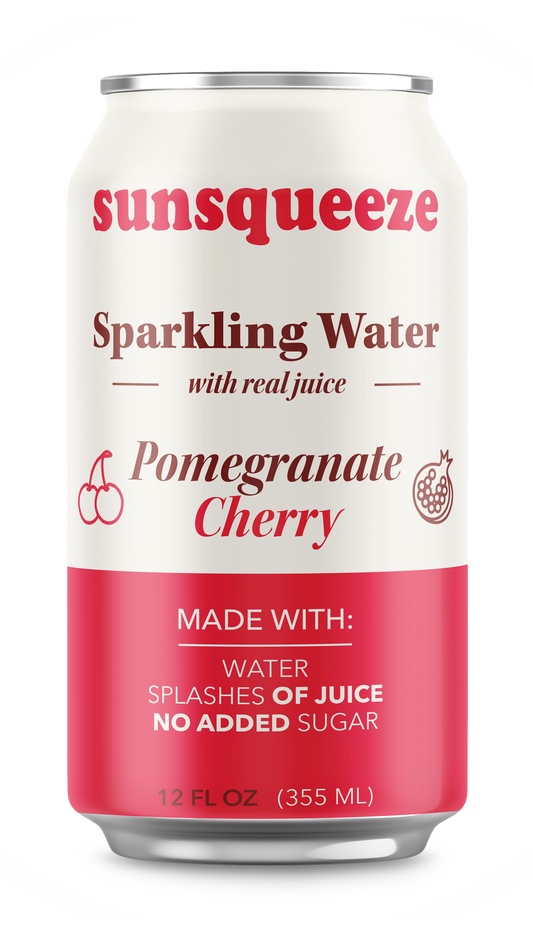Sun Squeeze Sparkling Water - Pomegranate Cherry 8 Pack