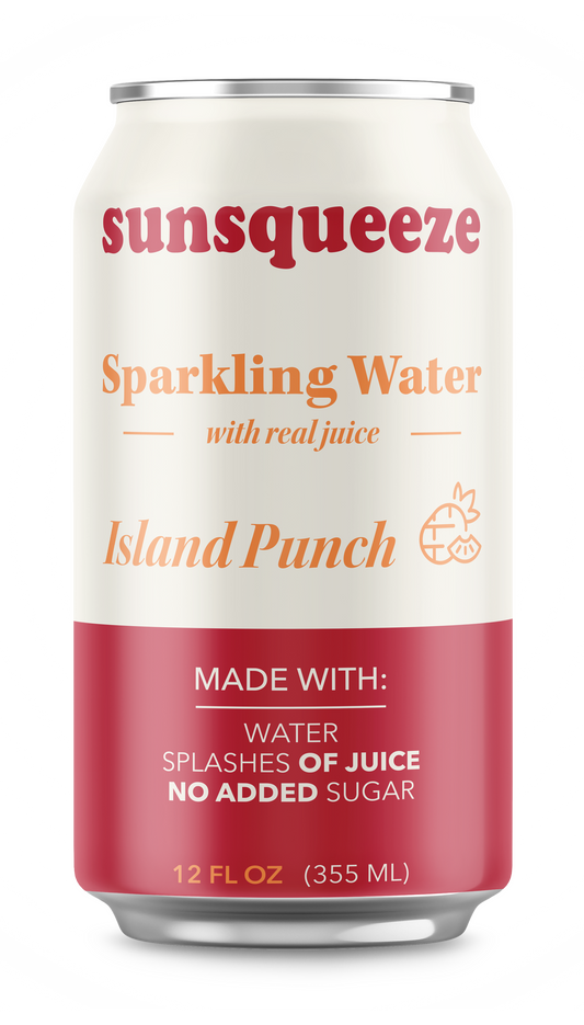 Sun Squeeze Sparkling Water - Island Punch 8 Pack