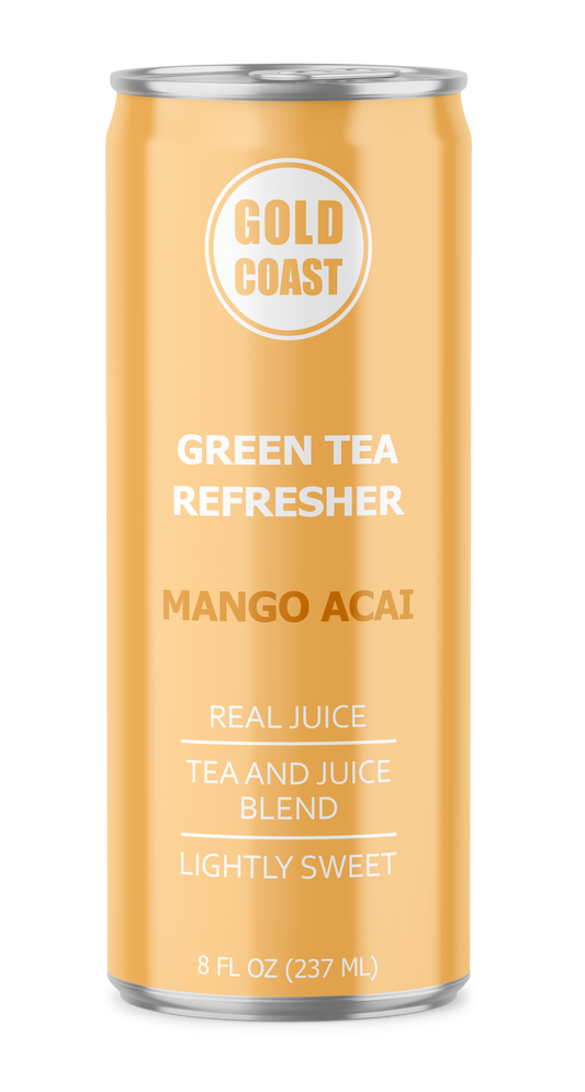 Gold Coast Green Tea Refresher - Mango Acai 12 Pack