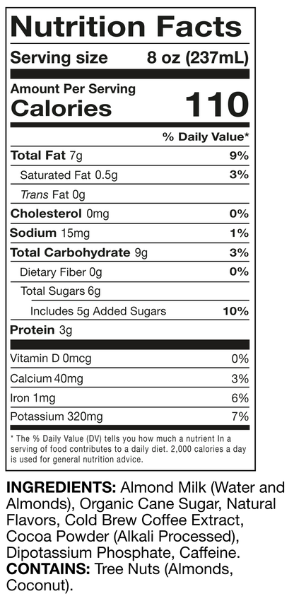 Mocha Cold Brew Coffee Latte 12 Pack