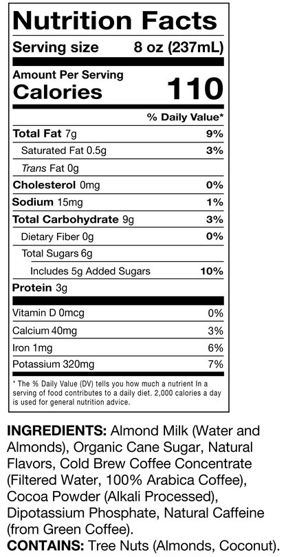 Mocha Cold Brew Coffee Latte 12 Pack