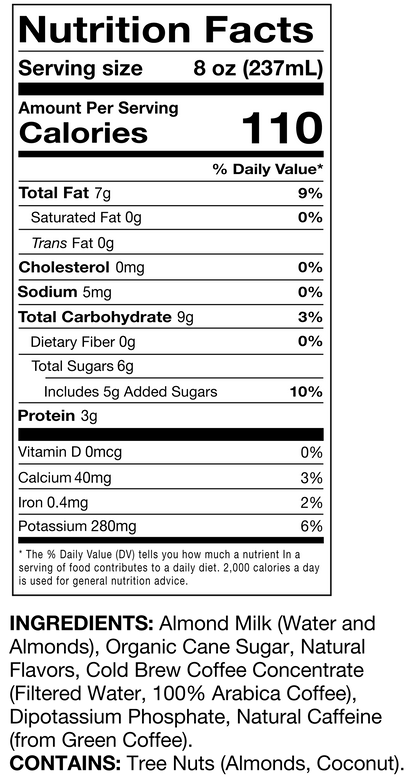 Vanilla Cold Brew Coffee Latte 12 Pack