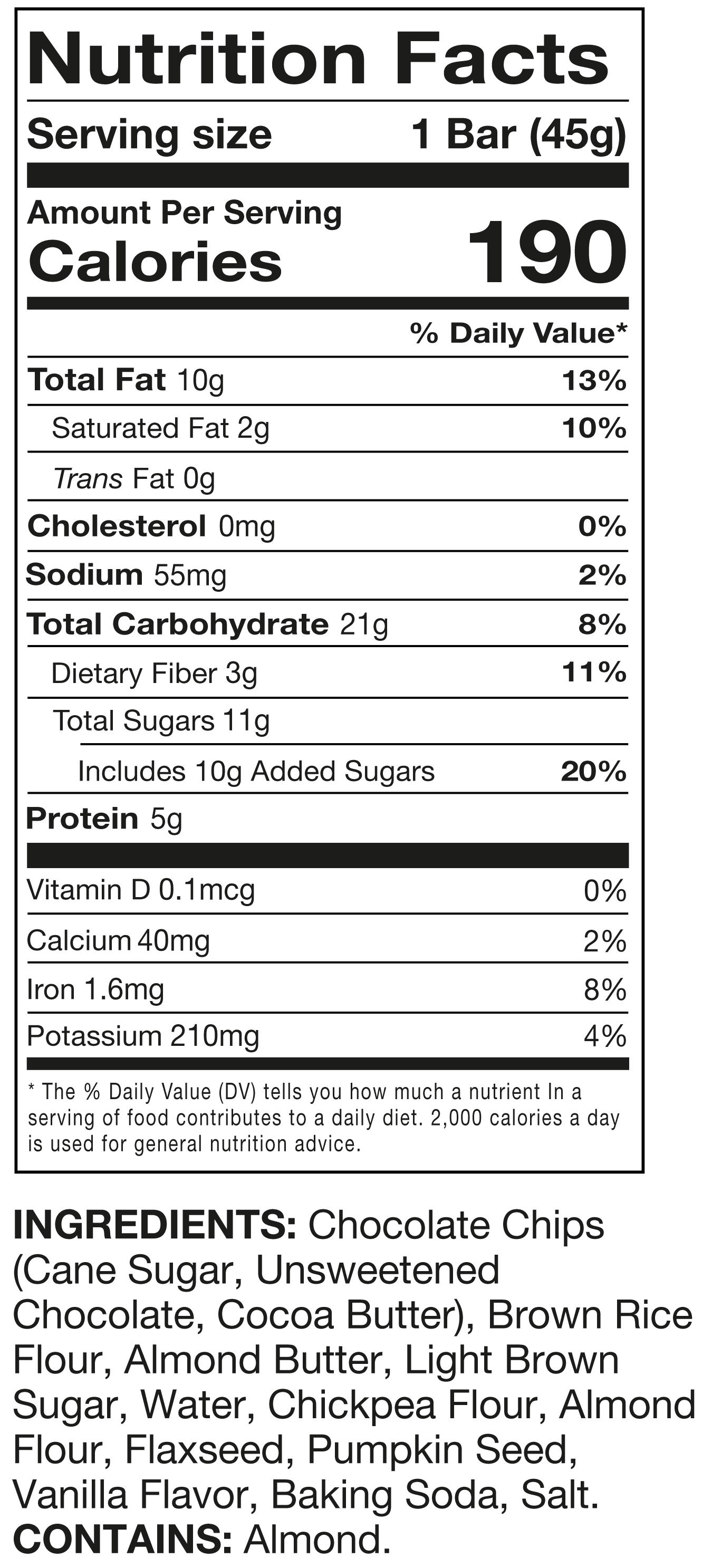 Chocolate Chip Bar 12 Pack