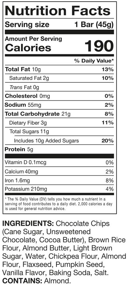 Chocolate Chip Bar 12 Pack