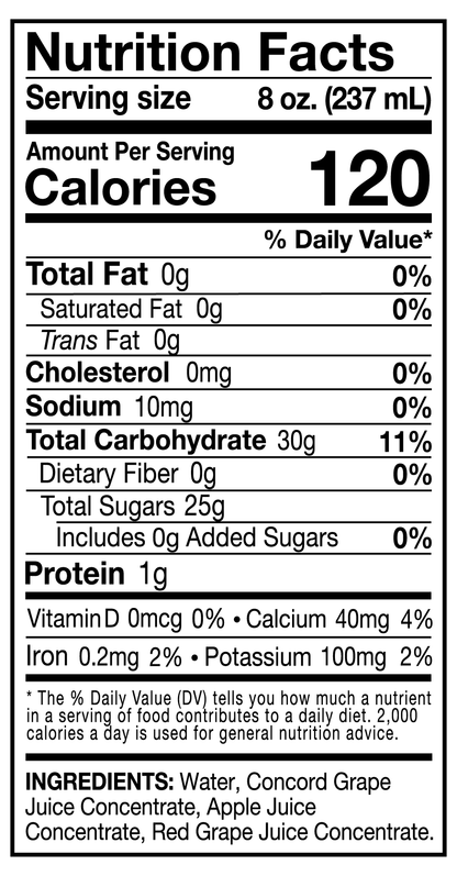 Sun Squeeze 100% Juice - Grape 8 Pack