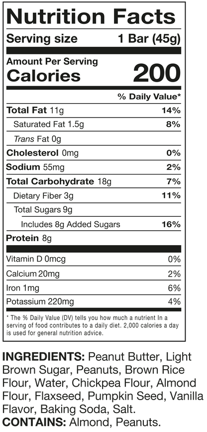 Peanut Butter Bar 12 Pack