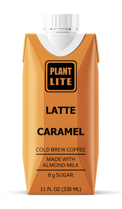 Plant Lite Cold Brew Coffee Latte - Caramel 12 Pack