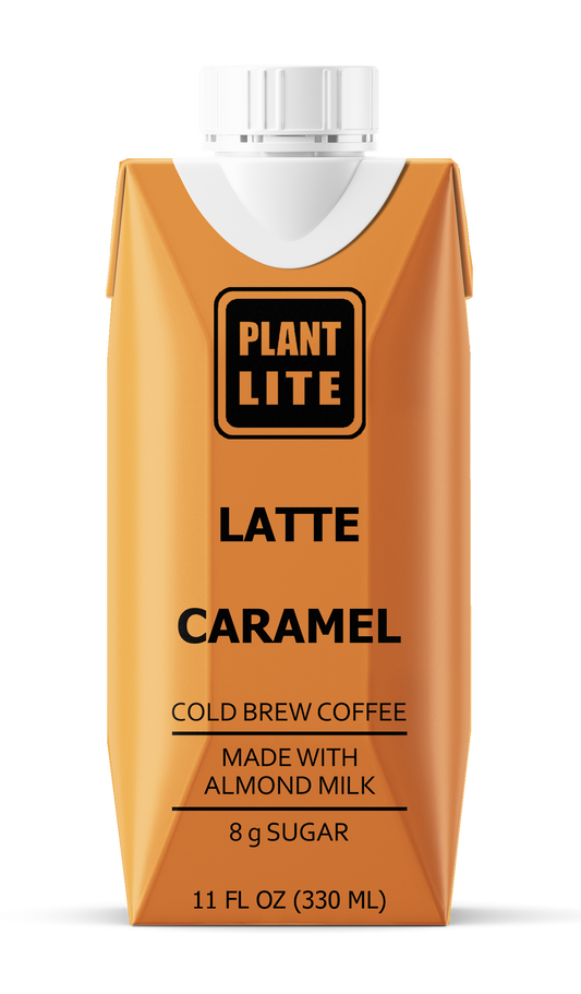 Plant Lite Cold Brew Coffee Latte - Caramel 12 Pack