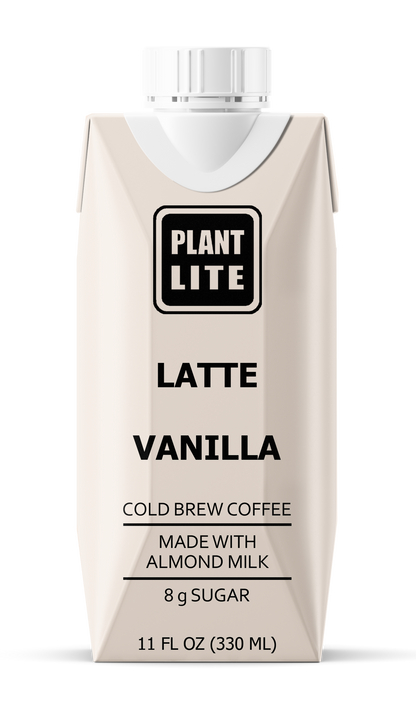 Plant Lite Cold Brew Coffee Latte - Vanilla 12 Pack