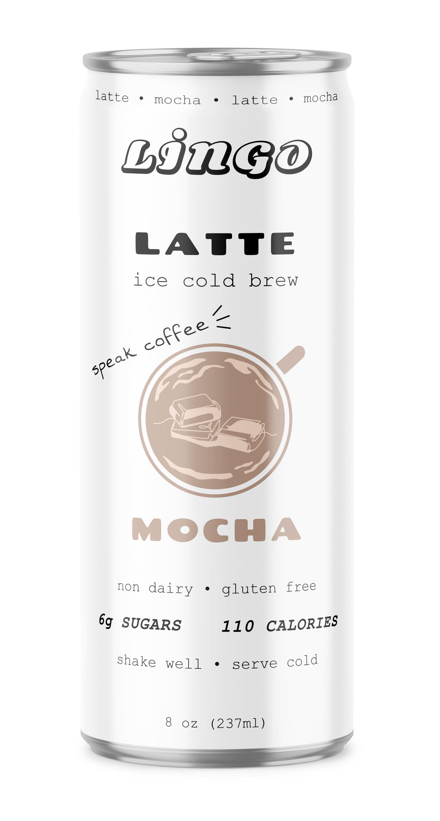 Mocha Cold Brew Coffee Latte