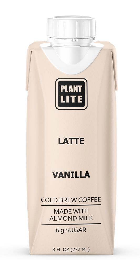 Plant Lite Cold Brew Coffee Latte - Vanilla 12 Pack
