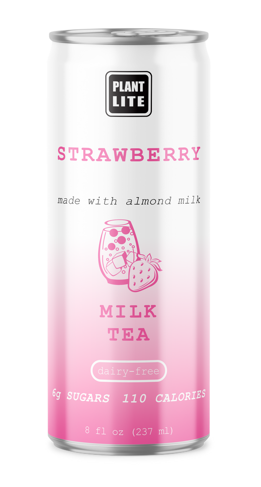 Plant Lite Milk Tea - Strawberry 12 Pack