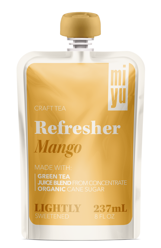 miyu Green Tea Refresher - Mango 6 Pack