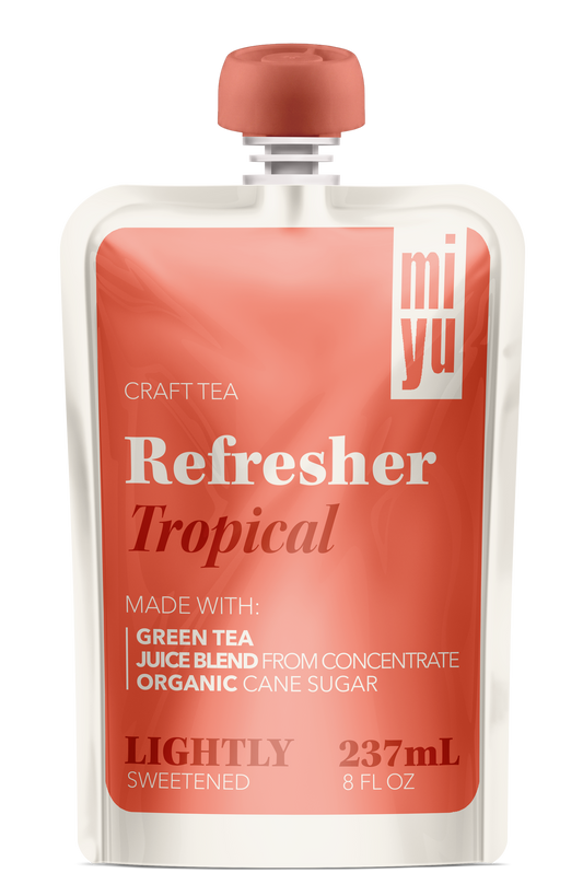 miyu Green Tea Refresher - Tropical 6 Pack