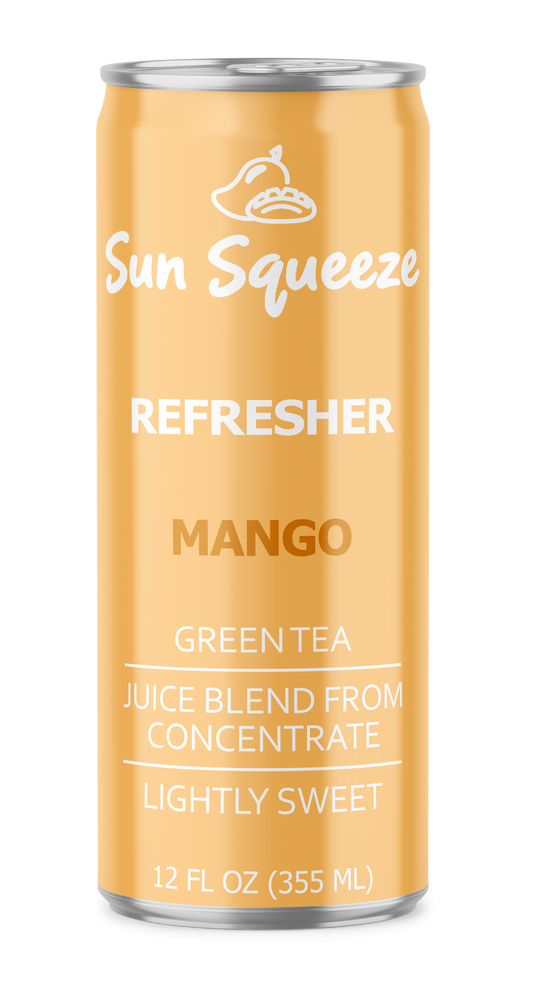 Sun Squeeze Green Tea Refresher - Mango 12 Pack