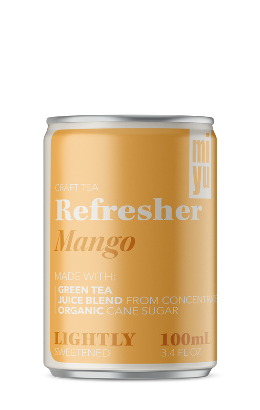 miyu Green Tea Refresher - Mango 4 Pack