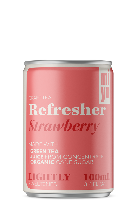 miyu Green Tea Refresher - Strawberry 4 Pack
