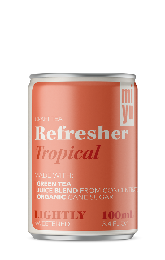 miyu Green Tea Refresher - Tropical 4 Pack