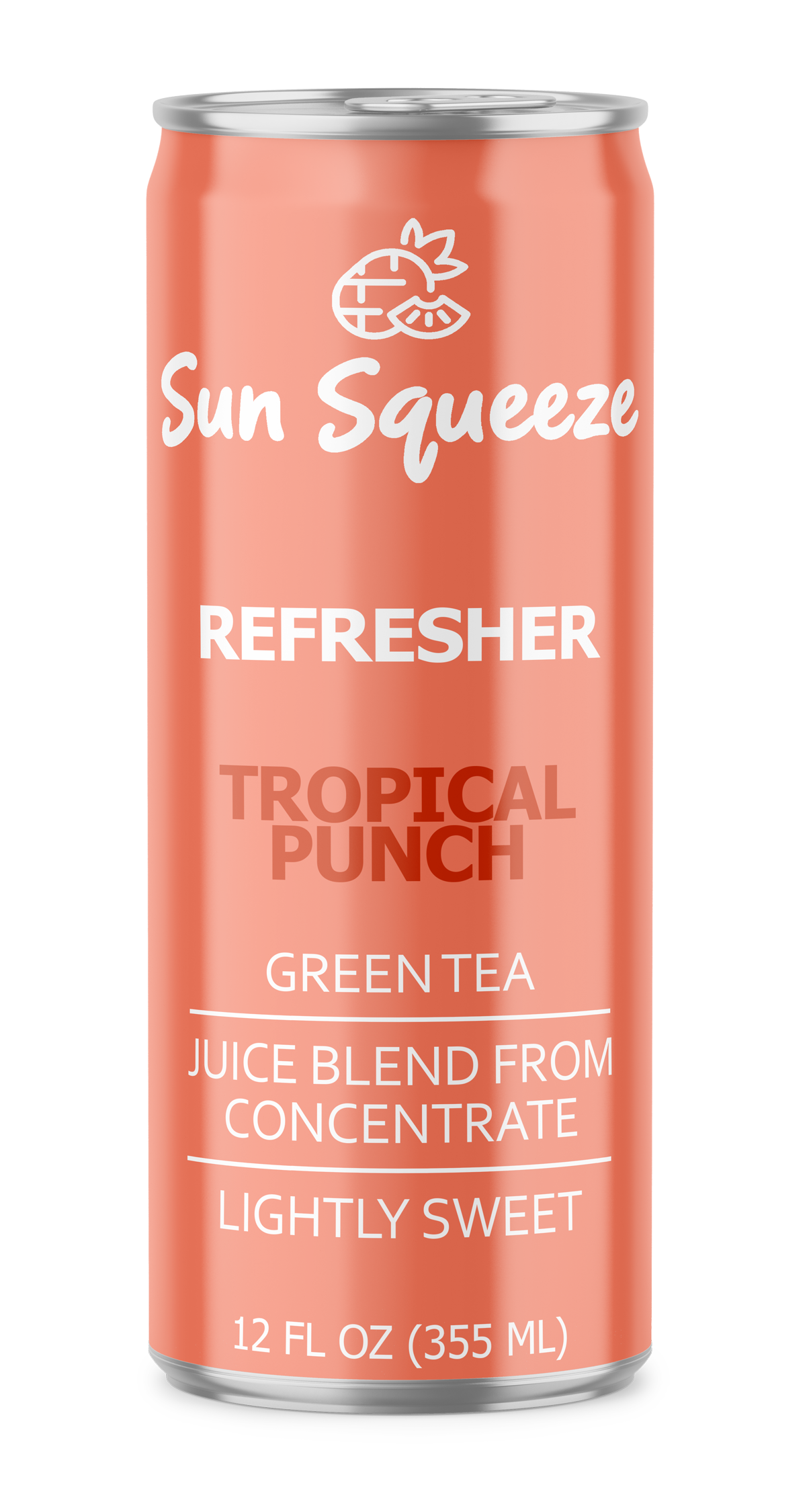 Sun Squeeze Green Tea Refresher - Tropical 12 Pack