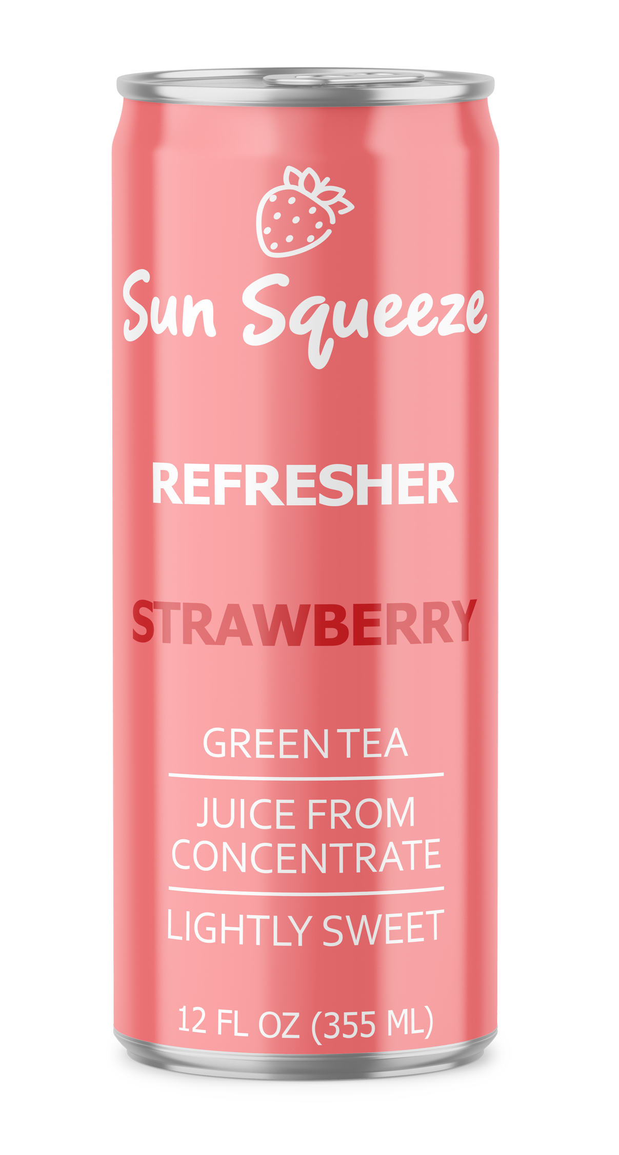 Sun Squeeze Green Tea Refresher - Strawberry 12 Pack