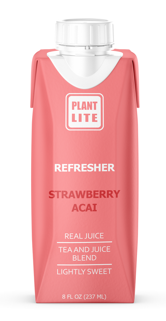 Plant Lite Green Tea Refresher - Strawberry Acai 12 Pack
