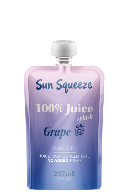 Sun Squeeze 100% Juice - Grape 8 Pack