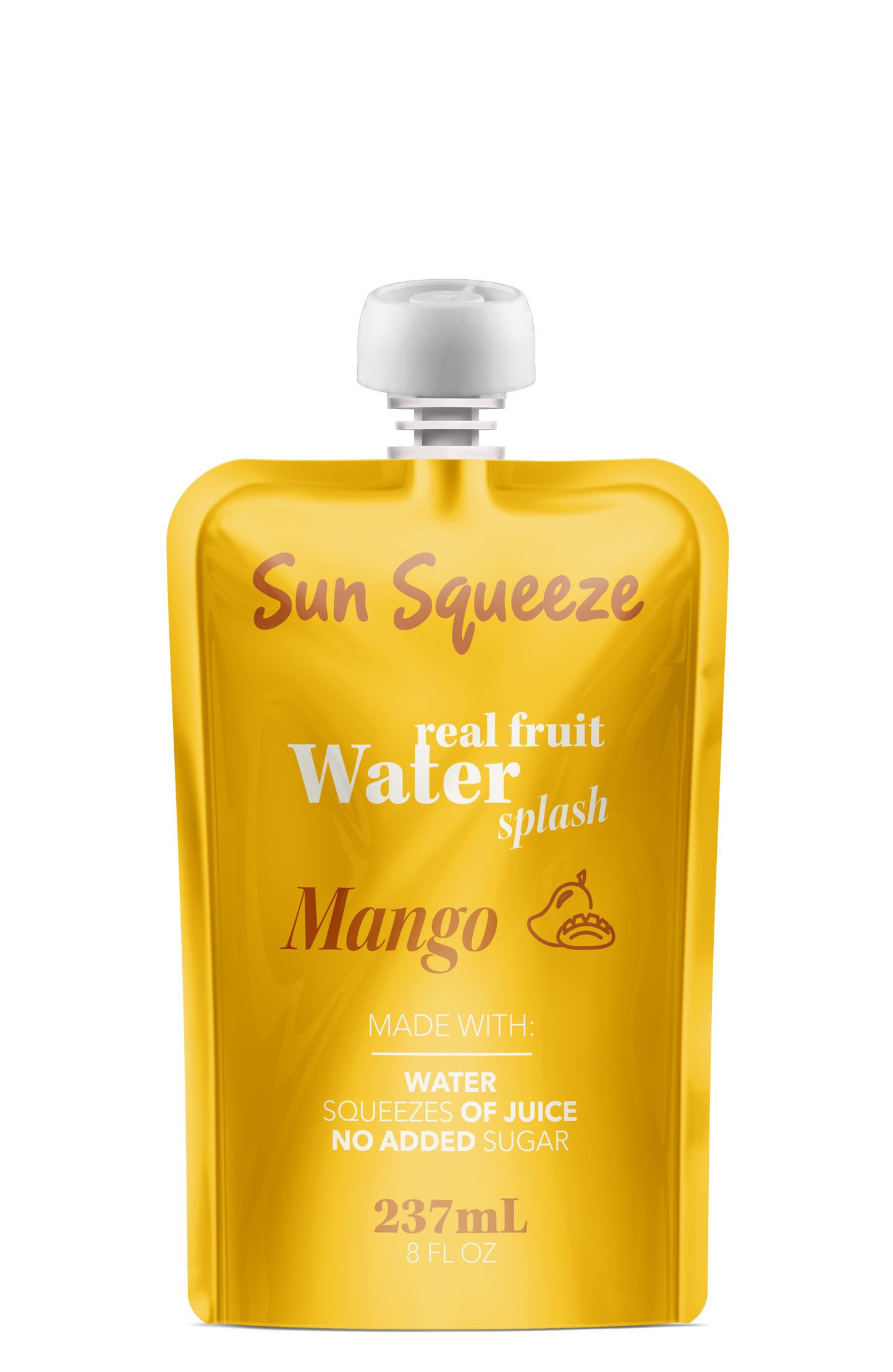 Sun Squeeze Fruit Water Splash - Mango 8 Pack