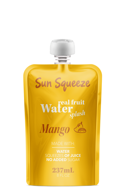 Sun Squeeze Fruit Water Splash - Mango 8 Pack
