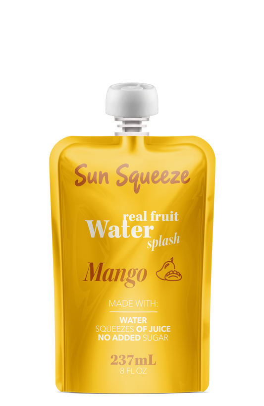 Sun Squeeze Fruit Water Splash - Mango 8 Pack