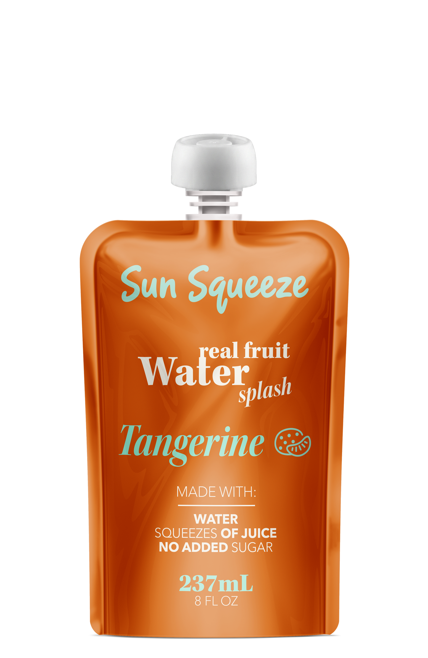 Sun Squeeze Fruit Water Splash - Tangerine 8 Pack