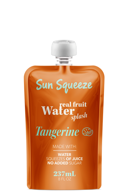 Sun Squeeze Fruit Water Splash - Tangerine 8 Pack