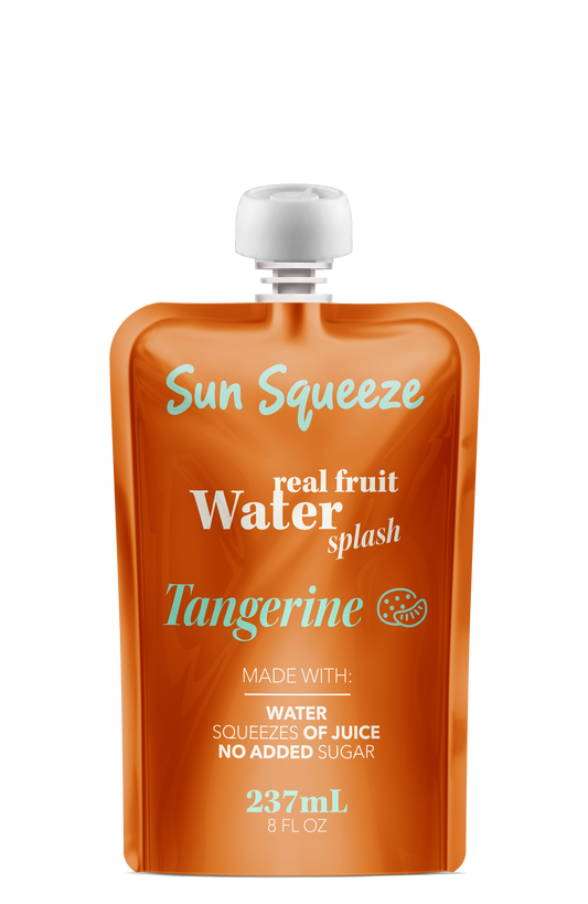 Sun Squeeze Fruit Water Splash - Tangerine 8 Pack