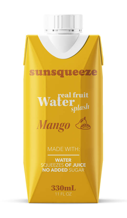 Sun Squeeze Fruit Water Splash - Mango 8 Pack
