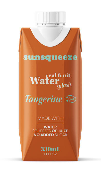 Sun Squeeze Fruit Water Splash - Tangerine 8 Pack