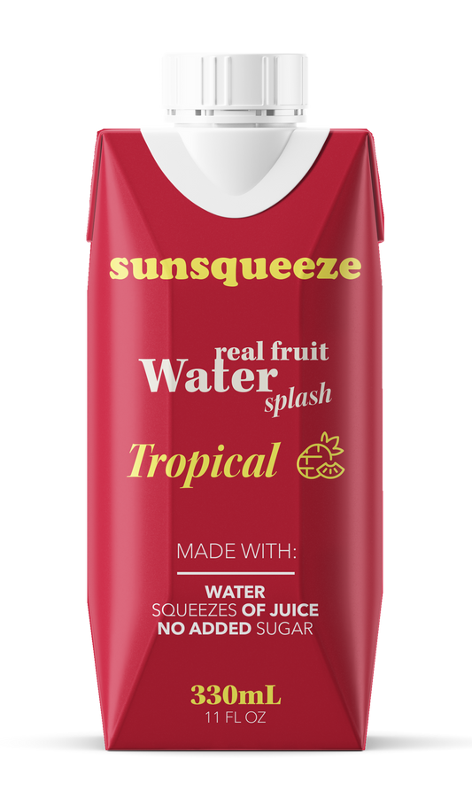 Sun Squeeze Fruit Water Splash - Tropical 8 Pack