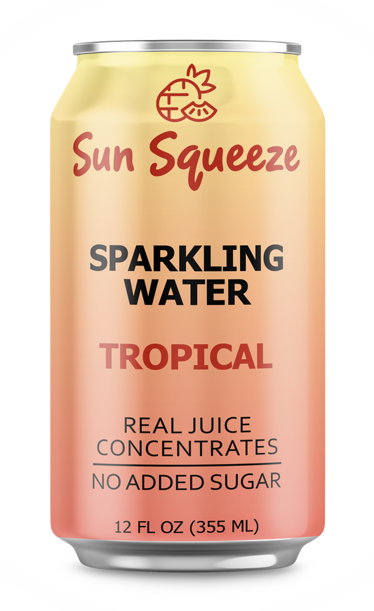 Sun Squeeze Sparkling Water - Tropical 12 Pack